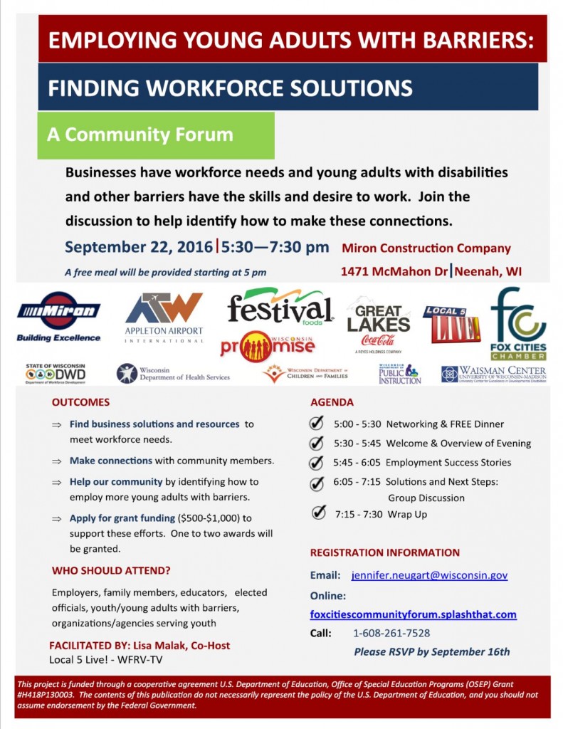 Employment for Youth with Barriers Flyer