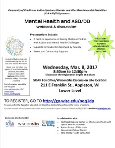 CoP 2017 - Mental Health and Autism Spectrum Disorder-Developmental Disabilities FLYER