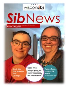 Cover of March-May 2020 SibNews. Amanda and Isaac photos.